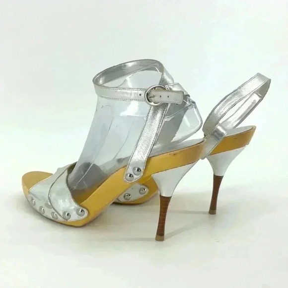 GUESS by  MARCIANO Strappy Cord Heeled Sandal - Picture 3 of 7